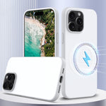 غطاء هاتف سيليكون مقاوم للصدمات مع Magsafe، لهواتف iPhone 16 Pro Max، iPhone 16 Pro، iPhone 16 Plus، iPhone 16، iPhone 15 Pro Max