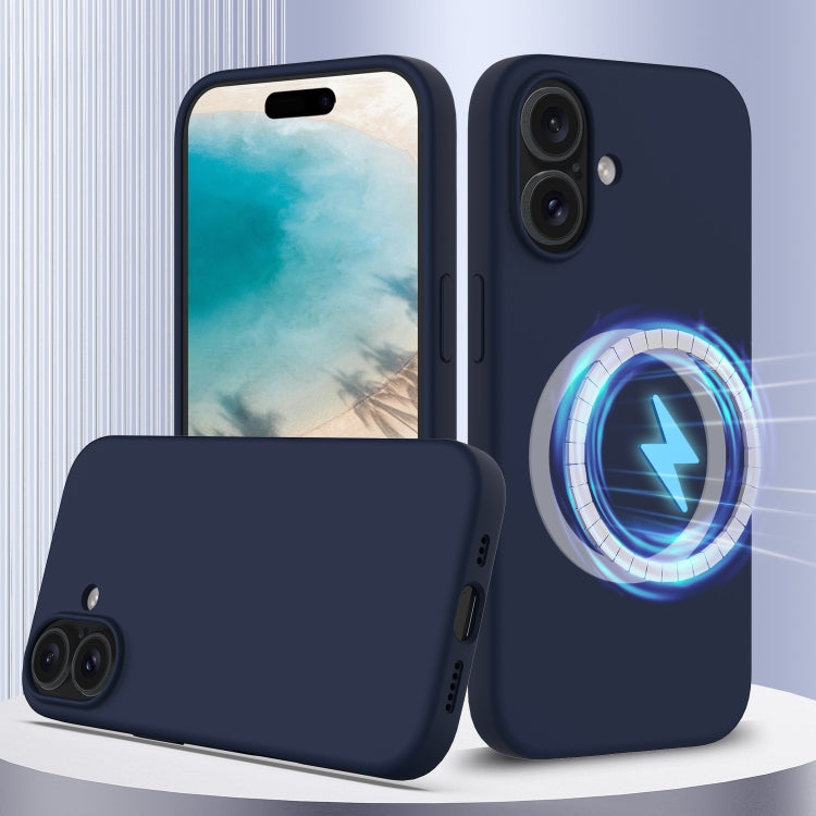 غطاء هاتف سيليكون مقاوم للصدمات مع Magsafe، لهواتف iPhone 16 Pro Max، iPhone 16 Pro، iPhone 16 Plus، iPhone 16، iPhone 15 Pro Max