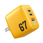 شاحن WK WP-U141 بقوة 67 واط USB + مزدوج USB-C / Type-C GaN، قابس الصين، قابس الولايات المتحدة، قابس الاتحاد الأوروبي، قابس المملكة المتحدة