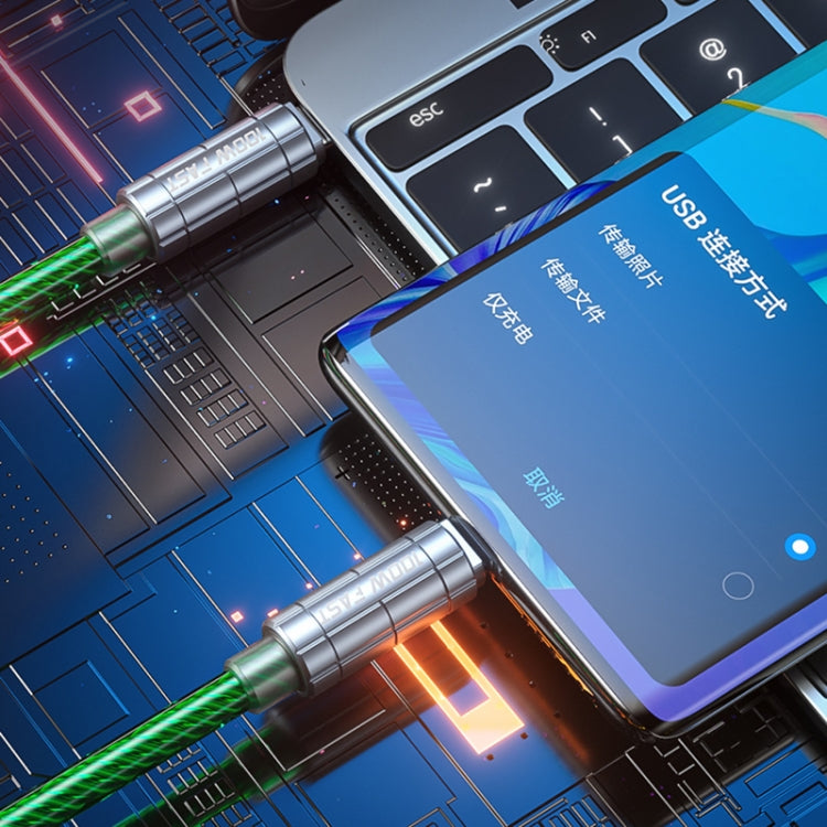 كابل بيانات شحن فائق السرعة WK WDC-205 PD 20 واط USB-C/Type-C إلى 8 دبابيس، الطول: 1 متر