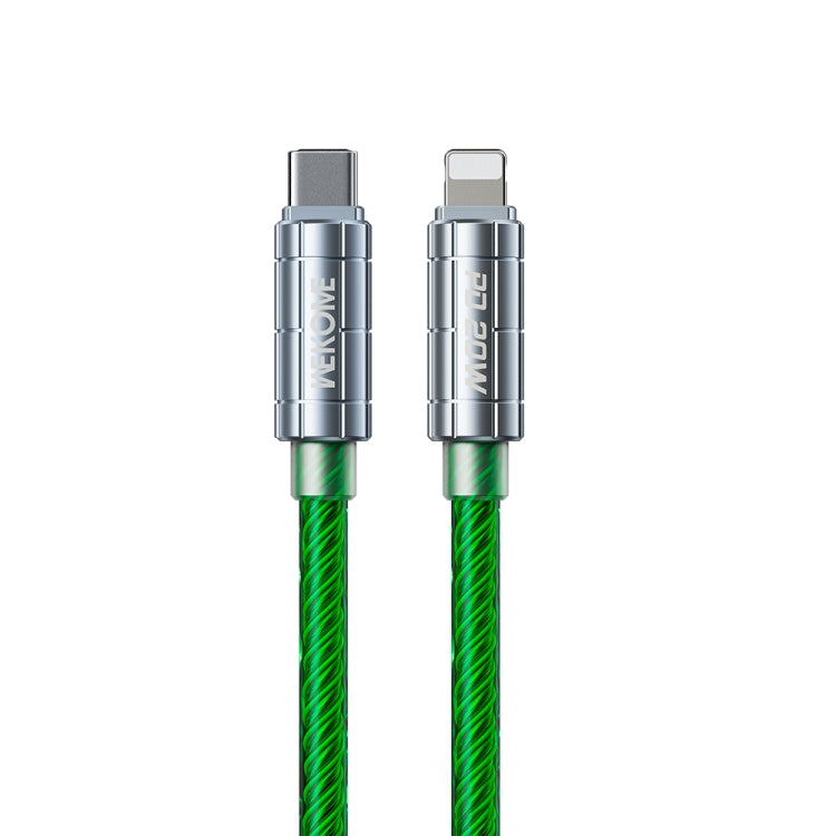 كابل بيانات شحن فائق السرعة WK WDC-205 PD 20 واط USB-C/Type-C إلى 8 دبابيس، الطول: 1 متر