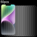 50 قطعة فيلم زجاج مقسى عالي الألمنيوم 0.26 مم 9H 2.5D، لهواتف iPhone 17 Pro Max، iPhone 17 Pro / 17، iPhone Air، iPhone 16 Pro Max، iPhone 16 Pro، iPhone 16 Plus، iPhone 16، iPhone 15 Plus / 15 Pro Max، iPhone 15 / 15 Pro