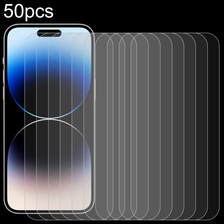 50 قطعة فيلم زجاج مقسى عالي الألمنيوم 0.26 مم 9H 2.5D، لهواتف iPhone 17 Pro Max، iPhone 17 Pro / 17، iPhone Air، iPhone 16 Pro Max، iPhone 16 Pro، iPhone 16 Plus، iPhone 16، iPhone 15 Plus / 15 Pro Max، iPhone 15 / 15 Pro