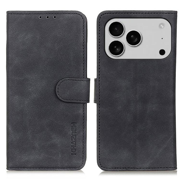 غطاء هاتف من الجلد بنقشة KHAZNEH الرجعية، لهواتف iPhone 16e / 17e، iPhone 17 Pro Max، iPhone 17 Pro، iPhone 17، iPhone Air، iPhone 16 Pro Max، iPhone 16 Pro، iPhone 16 Plus، iPhone 16، iPhone 15 Pro Max، iPhone 15 Pro