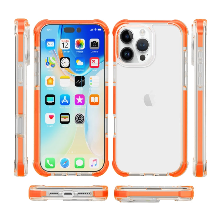 غطاء هاتف هجين من TPU وأكريليك مقاوم للصدمات بأربع زوايا، لهواتف iPhone 16 Pro Max، iPhone 16 Pro، iPhone 16 Plus، iPhone 16