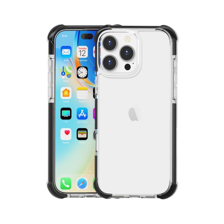 غطاء هاتف هجين من TPU وأكريليك مقاوم للصدمات بأربع زوايا، لهواتف iPhone 16 Pro Max، iPhone 16 Pro، iPhone 16 Plus، iPhone 16