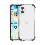 غطاء هاتف هجين من TPU وأكريليك مقاوم للصدمات بأربع زوايا، لهواتف iPhone 16 Pro Max، iPhone 16 Pro، iPhone 16 Plus، iPhone 16