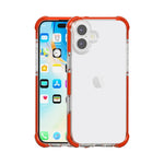غطاء هاتف هجين من TPU وأكريليك مقاوم للصدمات بأربع زوايا، لهواتف iPhone 16 Pro Max، iPhone 16 Pro، iPhone 16 Plus، iPhone 16