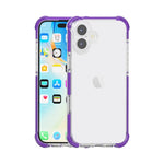 غطاء هاتف هجين من TPU وأكريليك مقاوم للصدمات بأربع زوايا، لهواتف iPhone 16 Pro Max، iPhone 16 Pro، iPhone 16 Plus، iPhone 16