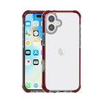 غطاء هاتف هجين من TPU وأكريليك مقاوم للصدمات بأربع زوايا، لهواتف iPhone 16 Pro Max، iPhone 16 Pro، iPhone 16 Plus، iPhone 16