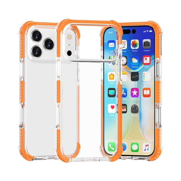 غطاء هاتف هجين من TPU وأكريليك مقاوم للصدمات بأربع زوايا، لهواتف iPhone 17 Pro Max، iPhone 17 Pro، iPhone 17، iPhone Air