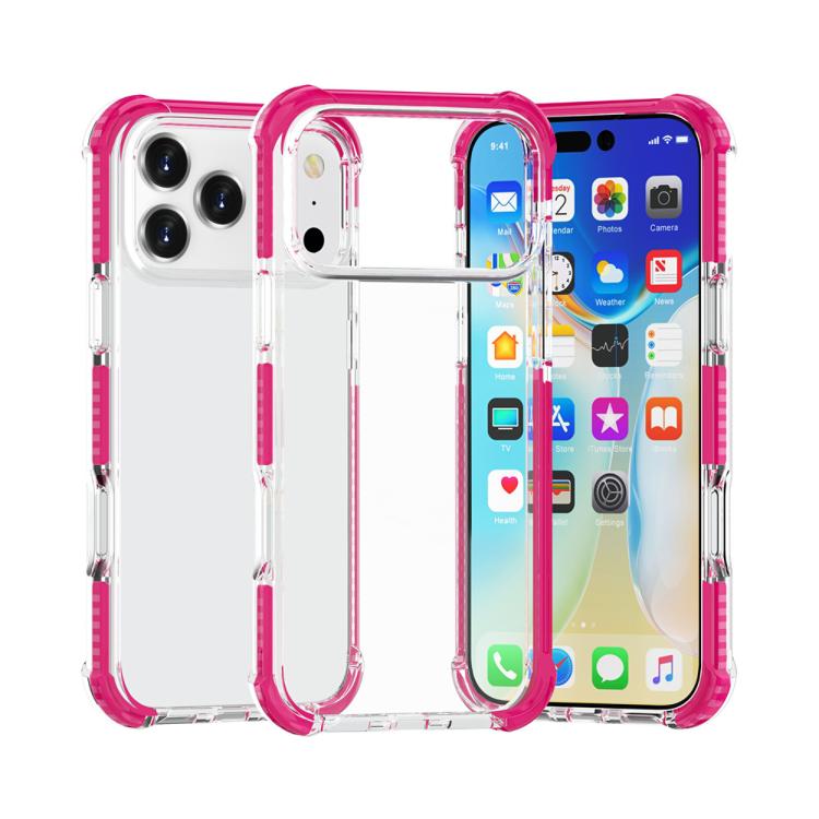 غطاء هاتف هجين من TPU وأكريليك مقاوم للصدمات بأربع زوايا، لهواتف iPhone 17 Pro Max، iPhone 17 Pro، iPhone 17، iPhone Air