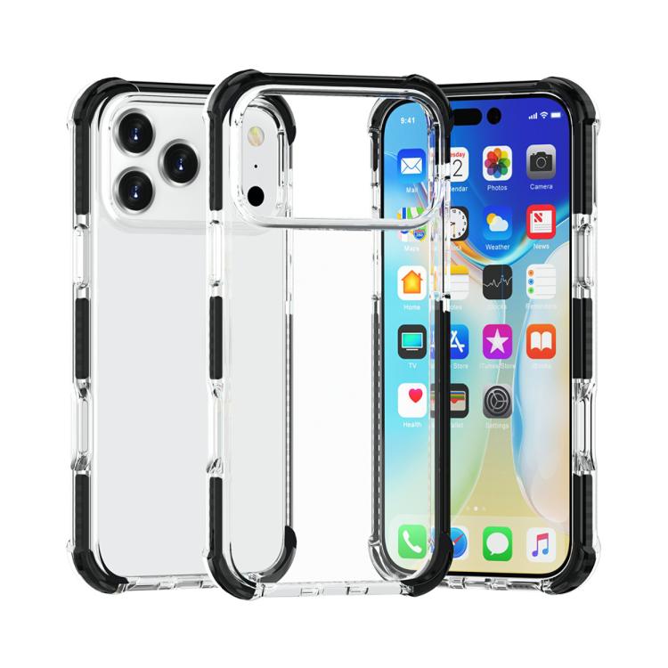 غطاء هاتف هجين من TPU وأكريليك مقاوم للصدمات بأربع زوايا، لهواتف iPhone 17 Pro Max، iPhone 17 Pro، iPhone 17، iPhone Air
