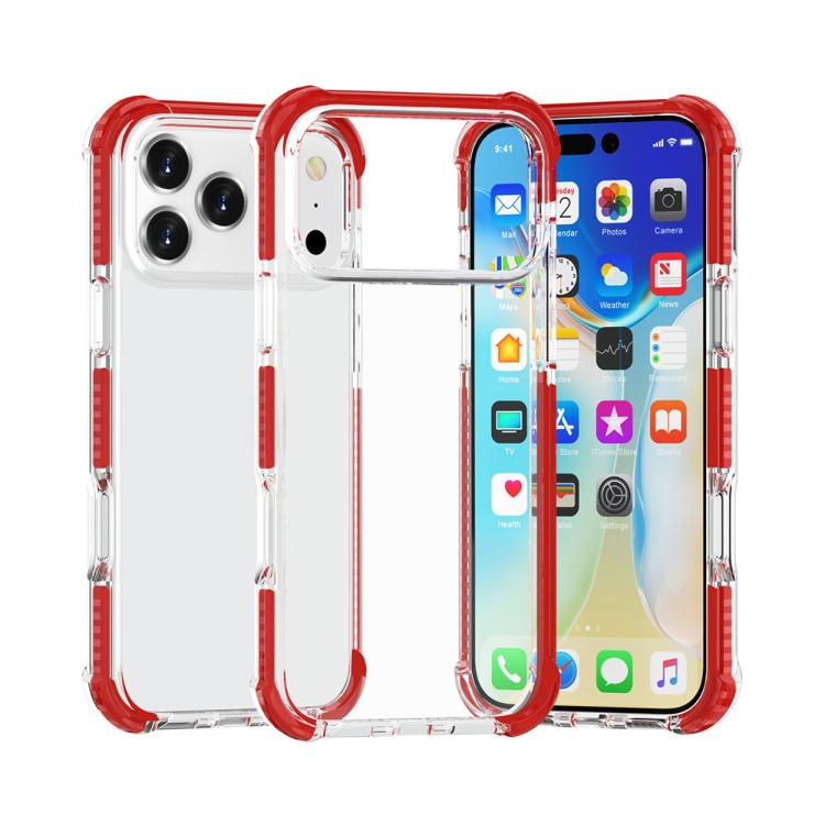 غطاء هاتف هجين من TPU وأكريليك مقاوم للصدمات بأربع زوايا، لهواتف iPhone 17 Pro Max، iPhone 17 Pro، iPhone 17، iPhone Air