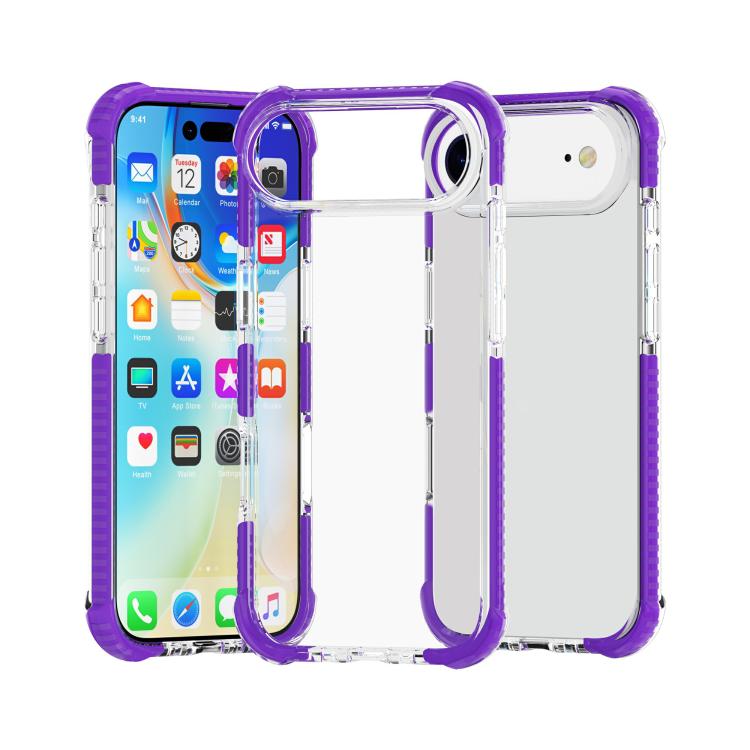 غطاء هاتف هجين من TPU وأكريليك مقاوم للصدمات بأربع زوايا، لهواتف iPhone 17 Pro Max، iPhone 17 Pro، iPhone 17، iPhone Air