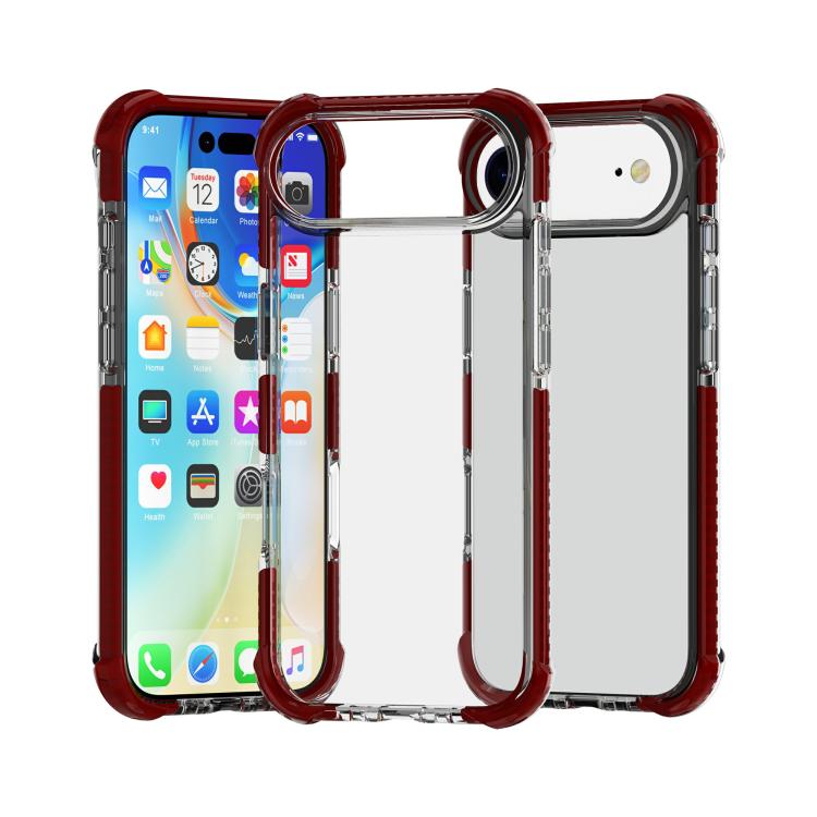 غطاء هاتف هجين من TPU وأكريليك مقاوم للصدمات بأربع زوايا، لهواتف iPhone 17 Pro Max، iPhone 17 Pro، iPhone 17، iPhone Air