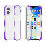 غطاء هاتف هجين من TPU وأكريليك مقاوم للصدمات بأربع زوايا، لهواتف iPhone 17 Pro Max، iPhone 17 Pro، iPhone 17، iPhone Air