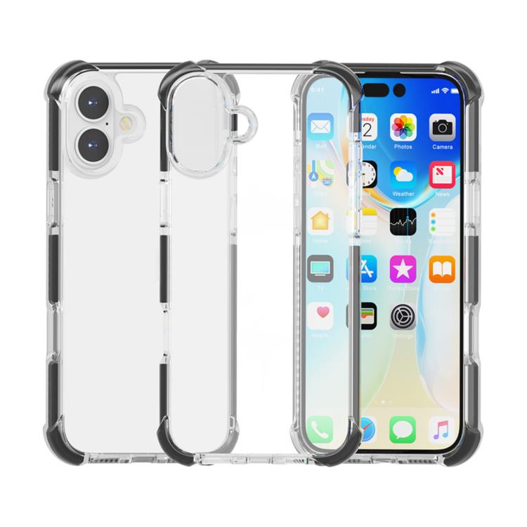 غطاء هاتف هجين من TPU وأكريليك مقاوم للصدمات بأربع زوايا، لهواتف iPhone 17 Pro Max، iPhone 17 Pro، iPhone 17، iPhone Air