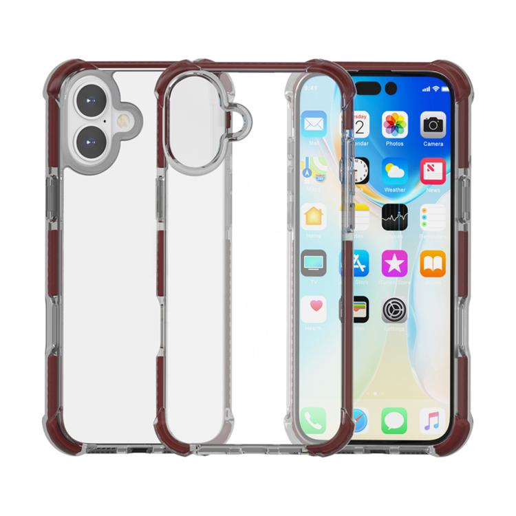 غطاء هاتف هجين من TPU وأكريليك مقاوم للصدمات بأربع زوايا، لهواتف iPhone 17 Pro Max، iPhone 17 Pro، iPhone 17، iPhone Air