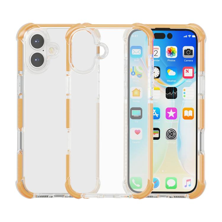 غطاء هاتف هجين من TPU وأكريليك مقاوم للصدمات بأربع زوايا، لهواتف iPhone 17 Pro Max، iPhone 17 Pro، iPhone 17، iPhone Air