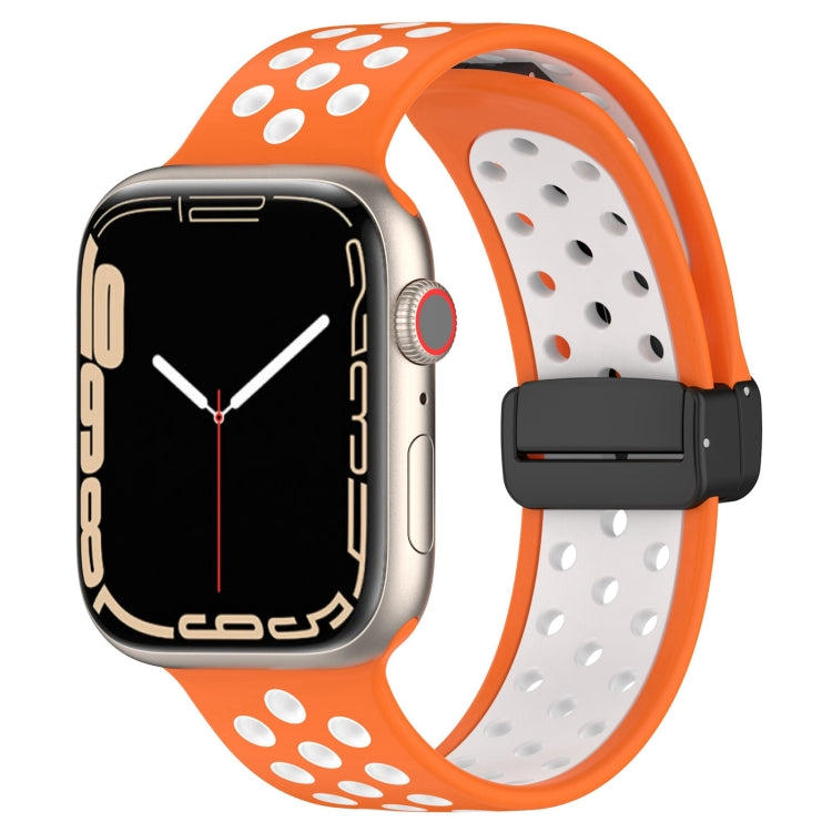 Magnetic Buckle Silicone Watch Band, For Apple Watch Series 9 45mm, For Apple Watch SE 2022 40mm, For Apple Watch Series 9 41mm