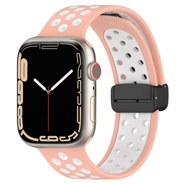 Magnetic Buckle Silicone Watch Band, For Apple Watch Series 9 45mm, For Apple Watch SE 2022 40mm, For Apple Watch Series 9 41mm