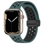 Magnetic Buckle Silicone Watch Band, For Apple Watch Series 9 45mm, For Apple Watch SE 2022 40mm, For Apple Watch Series 9 41mm