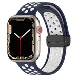 Magnetic Buckle Silicone Watch Band, For Apple Watch Series 9 45mm, For Apple Watch SE 2022 40mm, For Apple Watch Series 9 41mm