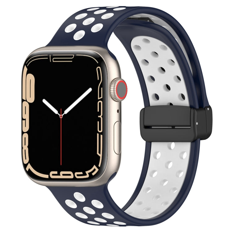 Magnetic Buckle Silicone Watch Band, For Apple Watch Series 9 45mm, For Apple Watch SE 2022 40mm, For Apple Watch Series 9 41mm