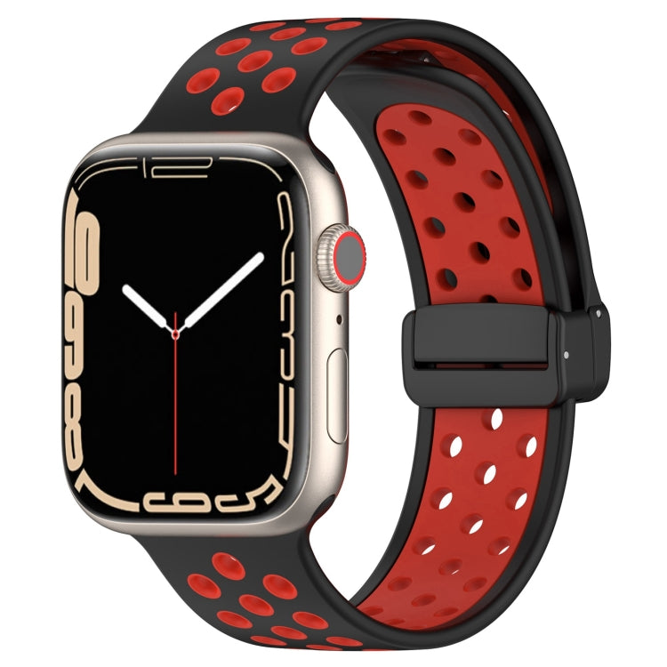 Magnetic Buckle Silicone Watch Band, For Apple Watch Series 9 45mm, For Apple Watch SE 2022 40mm, For Apple Watch Series 9 41mm