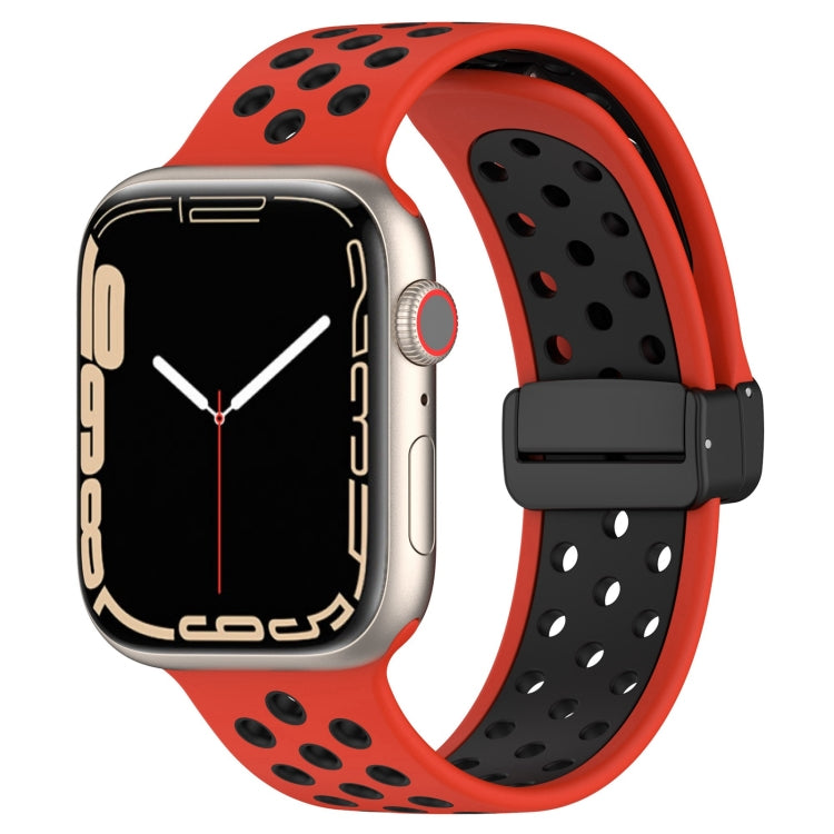 Magnetic Buckle Silicone Watch Band, For Apple Watch Series 9 45mm, For Apple Watch SE 2022 40mm, For Apple Watch Series 9 41mm