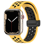 Magnetic Buckle Silicone Watch Band, For Apple Watch Series 9 45mm, For Apple Watch SE 2022 40mm, For Apple Watch Series 9 41mm
