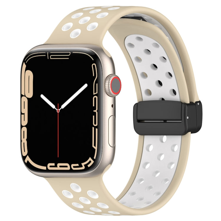 Magnetic Buckle Silicone Watch Band, For Apple Watch Series 9 45mm, For Apple Watch SE 2022 40mm, For Apple Watch Series 9 41mm