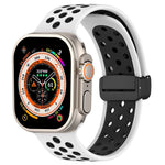 Magnetic Buckle Silicone Watch Band, For Apple Watch Series 9 45mm, For Apple Watch SE 2022 40mm, For Apple Watch Series 9 41mm