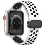 Magnetic Buckle Silicone Watch Band, For Apple Watch Series 9 45mm, For Apple Watch SE 2022 40mm, For Apple Watch Series 9 41mm