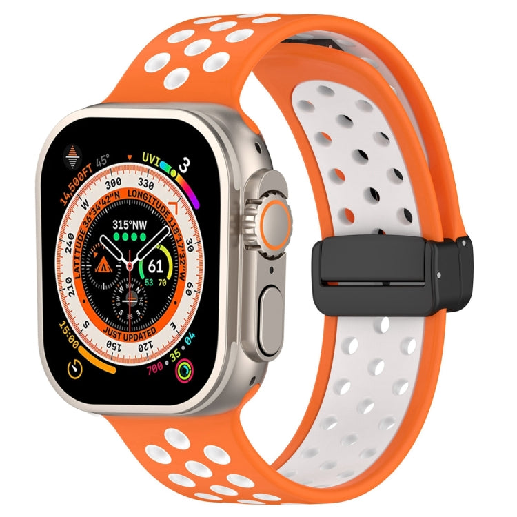 Magnetic Buckle Silicone Watch Band, For Apple Watch Series 9 45mm, For Apple Watch SE 2022 40mm, For Apple Watch Series 9 41mm