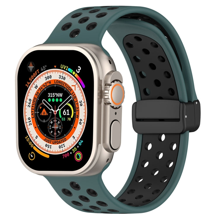 Magnetic Buckle Silicone Watch Band, For Apple Watch Series 9 45mm, For Apple Watch SE 2022 40mm, For Apple Watch Series 9 41mm