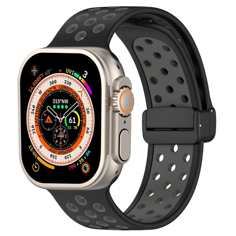 Magnetic Buckle Silicone Watch Band, For Apple Watch Series 9 45mm, For Apple Watch SE 2022 40mm, For Apple Watch Series 9 41mm