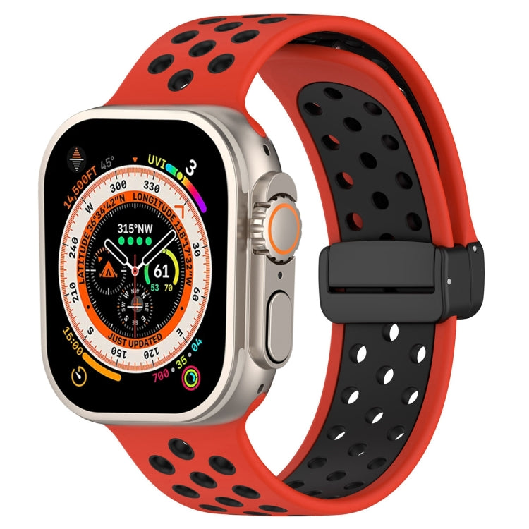Magnetic Buckle Silicone Watch Band, For Apple Watch Series 9 45mm, For Apple Watch SE 2022 40mm, For Apple Watch Series 9 41mm