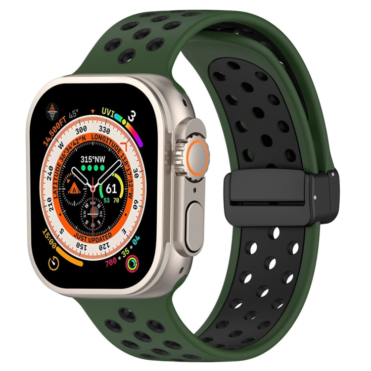 Magnetic Buckle Silicone Watch Band, For Apple Watch Series 9 45mm, For Apple Watch SE 2022 40mm, For Apple Watch Series 9 41mm