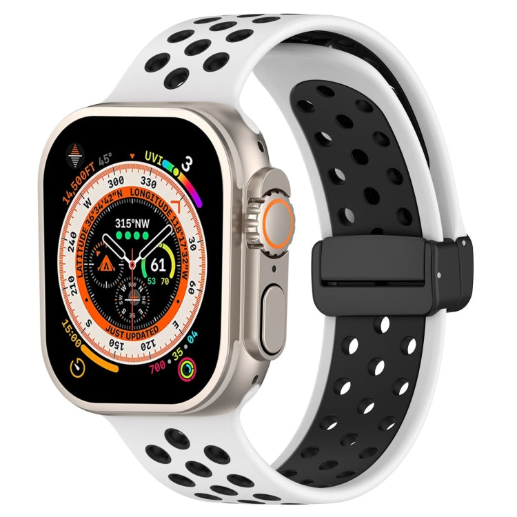 Magnetic Buckle Silicone Watch Band, For Apple Watch Series 9 45mm, For Apple Watch SE 2022 40mm, For Apple Watch Series 9 41mm