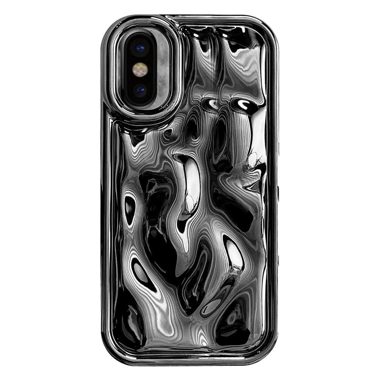 غطاء هاتف TPU بنقشة نيزكية مطلية بالكهرباء، لهواتف iPhone 11 Pro، iPhone X / XS، iPhone XR، iPhone XS Max