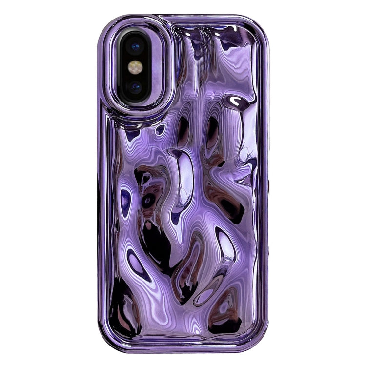 غطاء هاتف TPU بنقشة نيزكية مطلية بالكهرباء، لهواتف iPhone 11 Pro، iPhone X / XS، iPhone XR، iPhone XS Max
