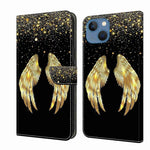 Crystal 3D Shockproof Protective Leather Phone Case, For iPhone 15 Pro, For iPhone 13 / 14