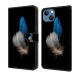 Crystal 3D Shockproof Protective Leather Phone Case, For iPhone 15 Pro, For iPhone 13 / 14