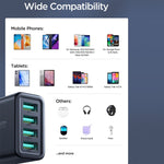 شاحن JOYROOM JR-TCN03 بقوة 24 واط و4.8 أمبير مع 4 منافذ USB، JR-TCN03