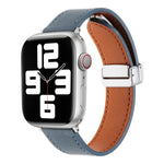 Magnetic Buckle Skin Feel Leather Watch Band, For Apple Watch Serie 8 41mm, For Apple Watch SE 40mm, For Apple Watch Serie 8 45mm, For Apple Watch SE 44mm, For Apple Watch Serie 7 41mm, For Apple Watch Serie 7 45mm