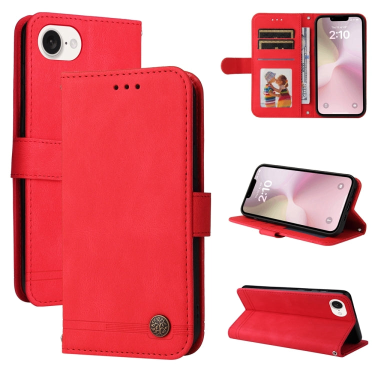 غطاء هاتف من جلد شجرة الحياة بملمس يشبه الجلد، لهواتف iPhone 17e / 16e، iPhone 17 Pro Max، iPhone 17 Pro، iPhone 17، iPhone Air، iPhone 16 Pro Max، iPhone 16 Pro، iPhone 16 Plus، iPhone 16