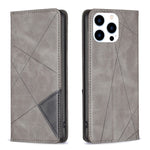 Rhombus Texture Magnetic Leather Phone Case, For iPhone 17 Pro Max, For iPhone 17 Pro, For iPhone 17, For iPhone Air, For iPhone 16 Pro Max, For iPhone 16 Pro, For iPhone 16 Plus, For iPhone 16