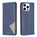 Rhombus Texture Magnetic Leather Phone Case, For iPhone 17 Pro Max, For iPhone 17 Pro, For iPhone 17, For iPhone Air, For iPhone 16 Pro Max, For iPhone 16 Pro, For iPhone 16 Plus, For iPhone 16